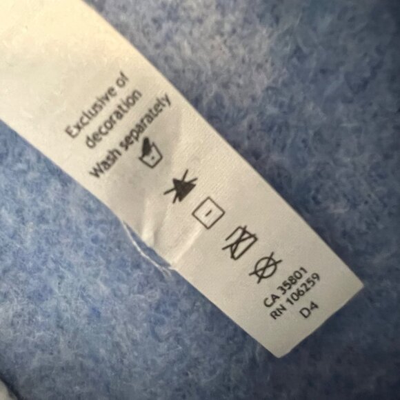 Lululemon So Sherpa Lunar Eclipse Periwinkle Blue Full Zip Hooded Jacket Size 12 - Picture 11 of 15